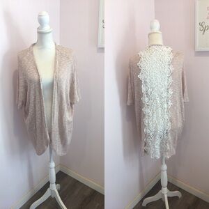 Lacey Open Cardigan or Kimono with beautiful back detail